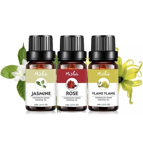 ピュア エッセンシャルオイル フラワー１０ｍｌ３本セット １００％ピュア 精油 ローズ １０ｍｌ １００％ピュア 精油 ジャスミン １０ｍｌ １００％ピュア 精油 イランイラン １０ｍｌ入り