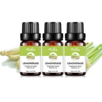 ピュア エッセンシャルオイル レモングラス１０ｍｌ３本セット １００％ピュア レモングラス精油 アロマオイルセット