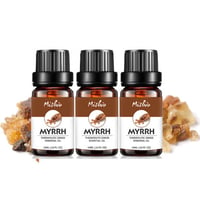 ピュア エッセンシャルオイル ミルラ１０ｍｌ３本セット １００％ピュア ミルラ精油 アロマオイルセット