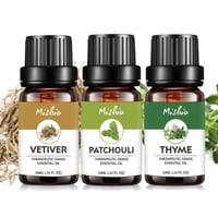 ピュア エッセンシャルオイル ハーバル１０ｍｌ３本セット １００％ピュア 精油 パチュリ １０ｍｌ １００％ピュア 精油 ベチバー １０ｍｌ １００％ピュア 精油 タイム １０ｍｌ入り