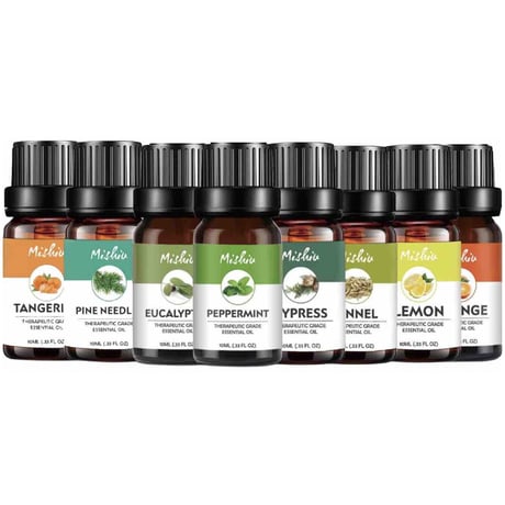 ピュア エッセンシャルオイル Dセット １００％ピュア 精油 １０ｍｌ×８本入 アロマオイル セット