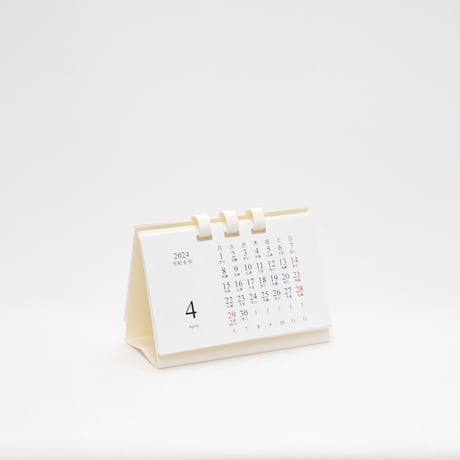 【4月始まり】卓上カレンダー ミニ よこ型 2024【月曜始まり】【日曜始まり】