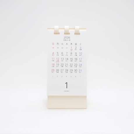 卓上カレンダー ミニ たて型 2026【１月始まり】【月曜始まり】【日曜始まり】