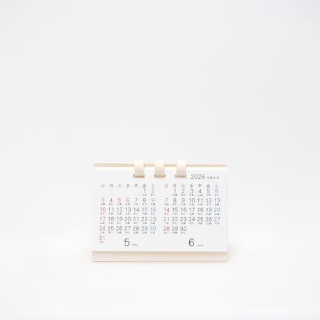 【4月始まり】卓上カレンダー ミニ ２カ月 2026【月曜始まり】【日曜始まり】