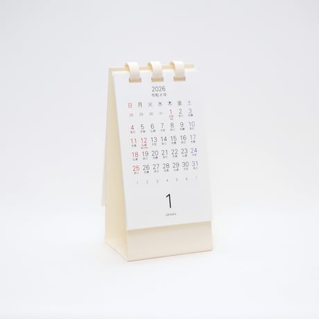 卓上カレンダー ミニ たて型 2026【１月始まり】【月曜始まり】【日曜始まり】