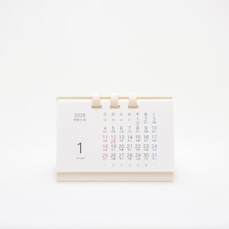 卓上カレンダー ミニ よこ型 2026【1月始まり】【月曜始まり】【日曜始まり】