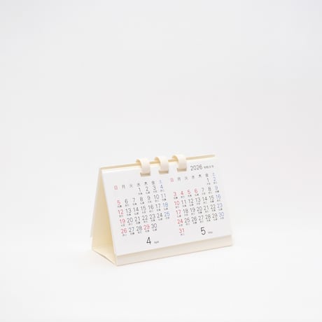 【4月始まり】卓上カレンダー ミニ ２カ月 2026【月曜始まり】【日曜始まり】