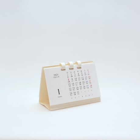 卓上カレンダー ミニ よこ型 2024【1月始まり】【月曜始まり】【日曜始まり】