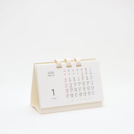卓上カレンダー ミニ よこ型 2026【1月始まり】【月曜始まり】【日曜始まり】