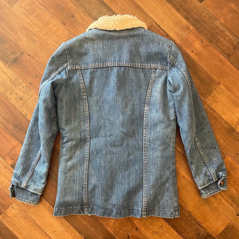 70s Wrangler denim boa jacket (made in USA) | c