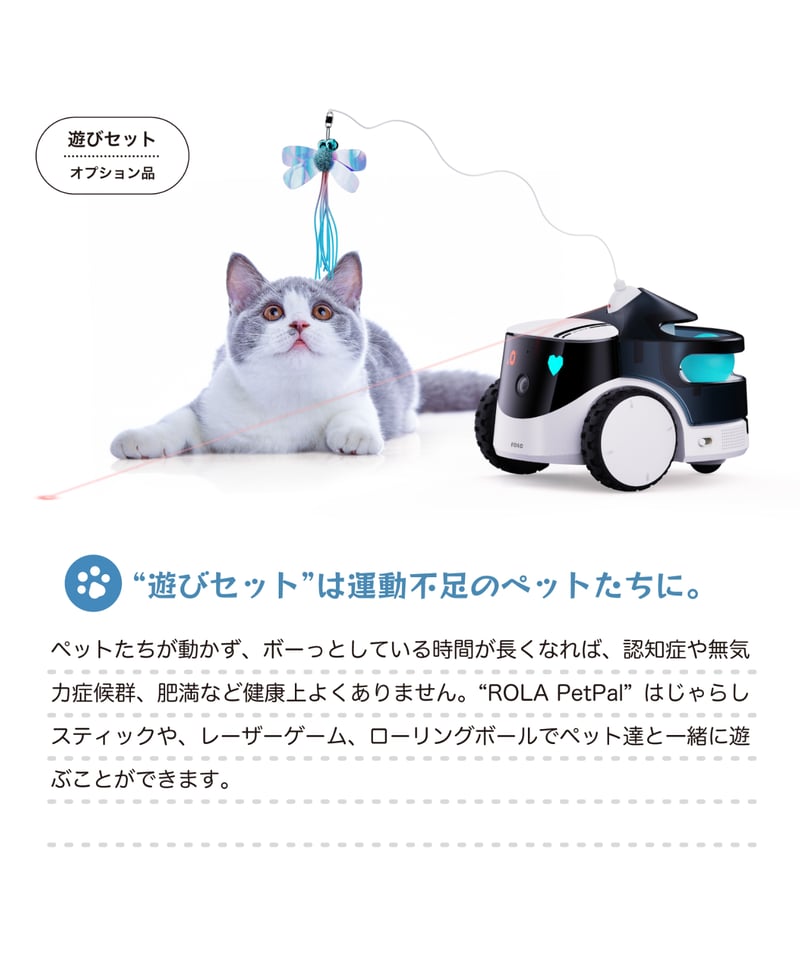 ROLA PetPal ロボット本体 ROLA PetPal Robot Pet Companion - Toy & Treat – Enabot Store