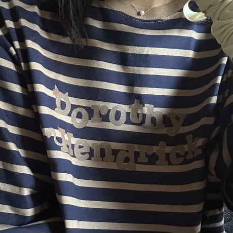 STRIPED DOLMAN SLEEVE TEE