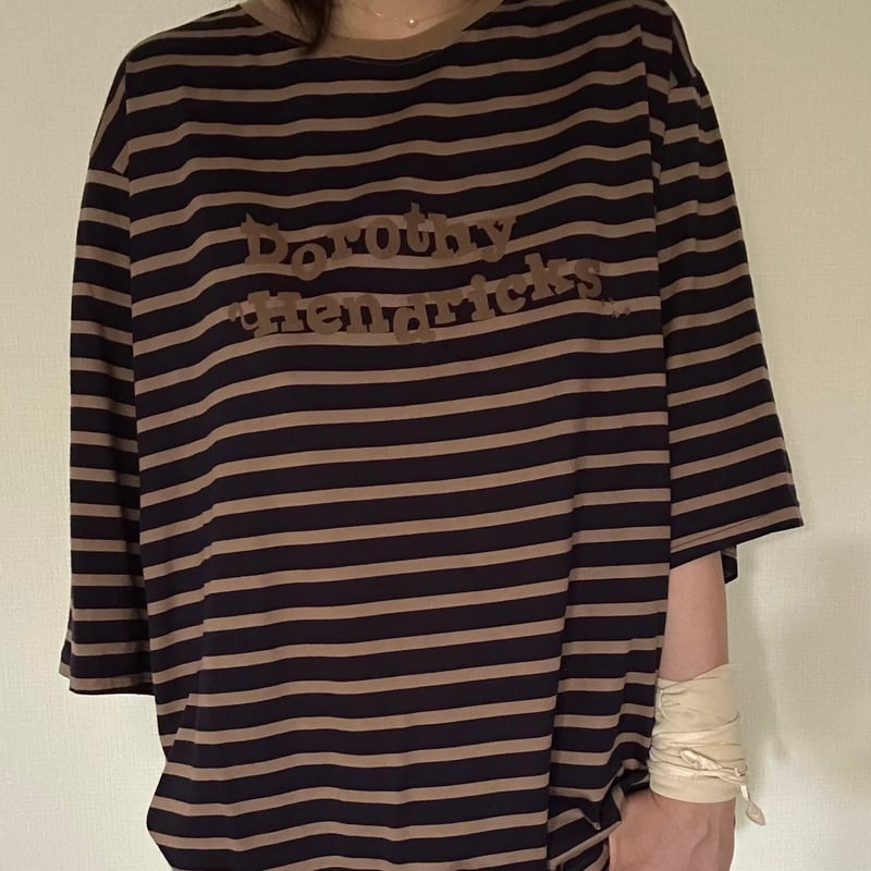 STRIPED DOLMAN SLEEVE TEE | Dorothy Hendricks