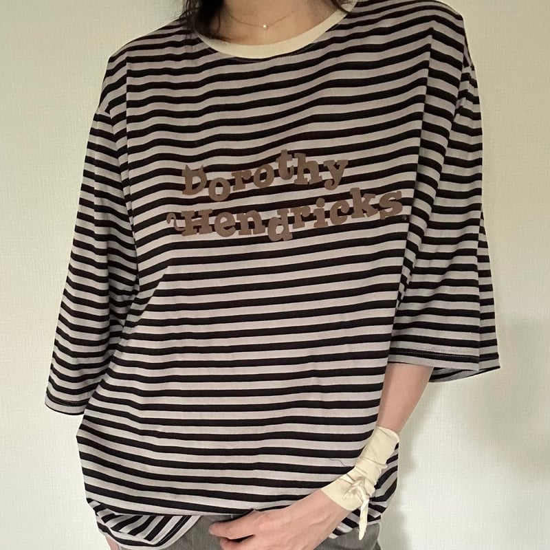 STRIPED DOLMAN SLEEVE TEE | Dorothy Hendricks