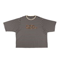 STRIPED DOLMAN SLEEVE TEE