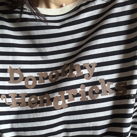 STRIPED DOLMAN SLEEVE TEE