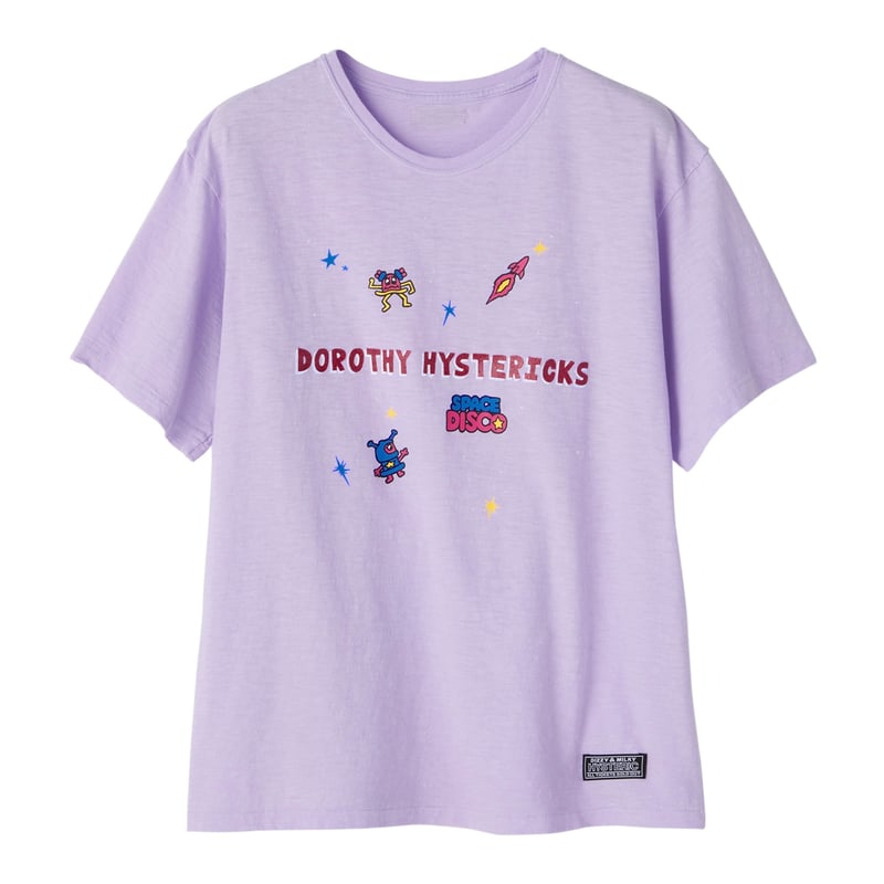 GLITTER PRINT TEE DOROTHY HYSTERICKS(SPACE DISC