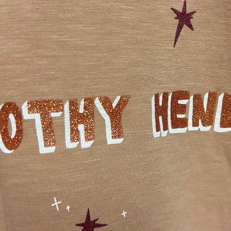 GLITTER PRINT LONG SLEEVE TEE