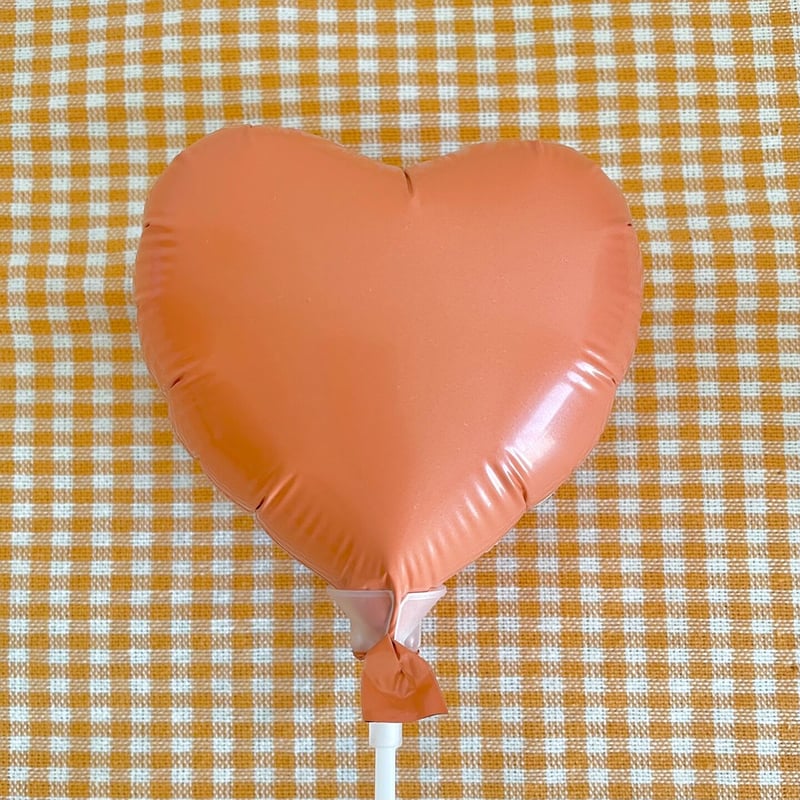 4インチ♡バルーン【パステルコーラル】×きらきらバルーンスティック