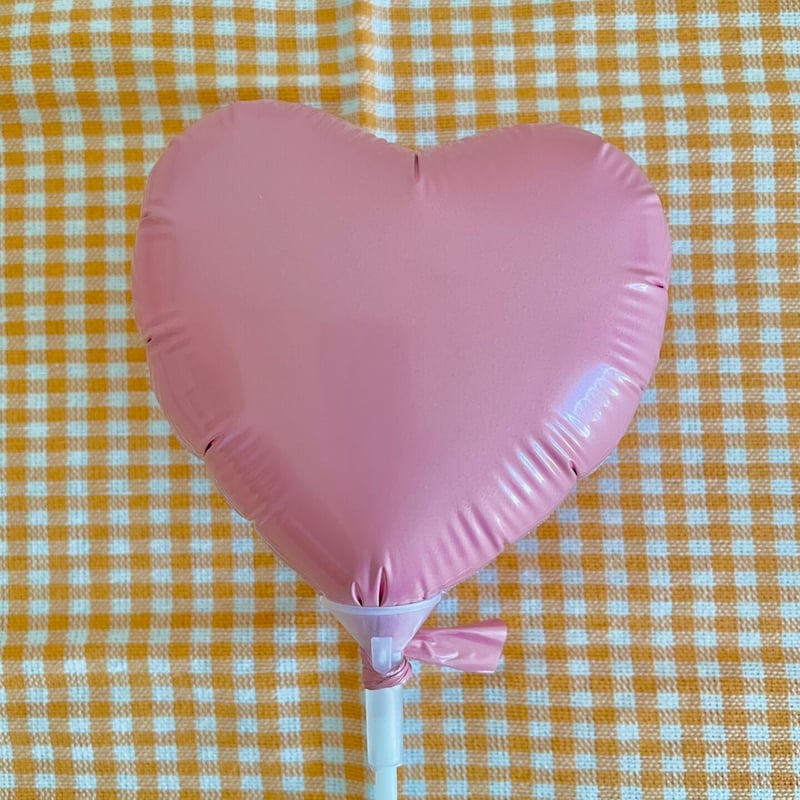 4インチ♡バルーン【パステルピンク】×きらきらバルーンスティック