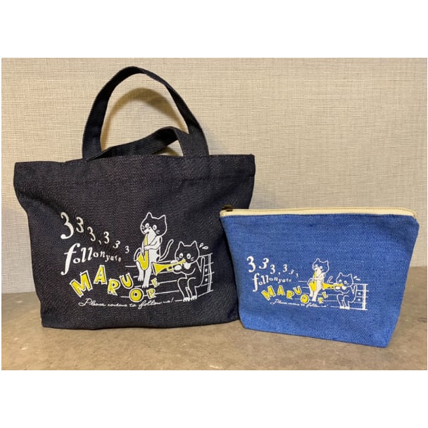 333,333記念シャンブリックキャンバスポーチ | maruore-store