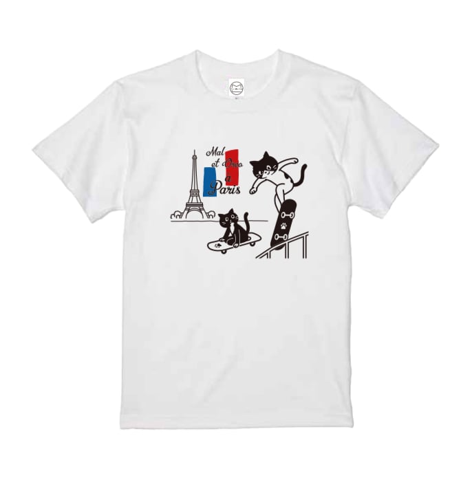 スケボー in Paris Tシャツ | maruore-store