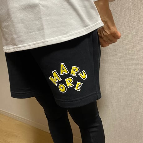 333,333記念スウェットハーフパンツ(ブラック)
