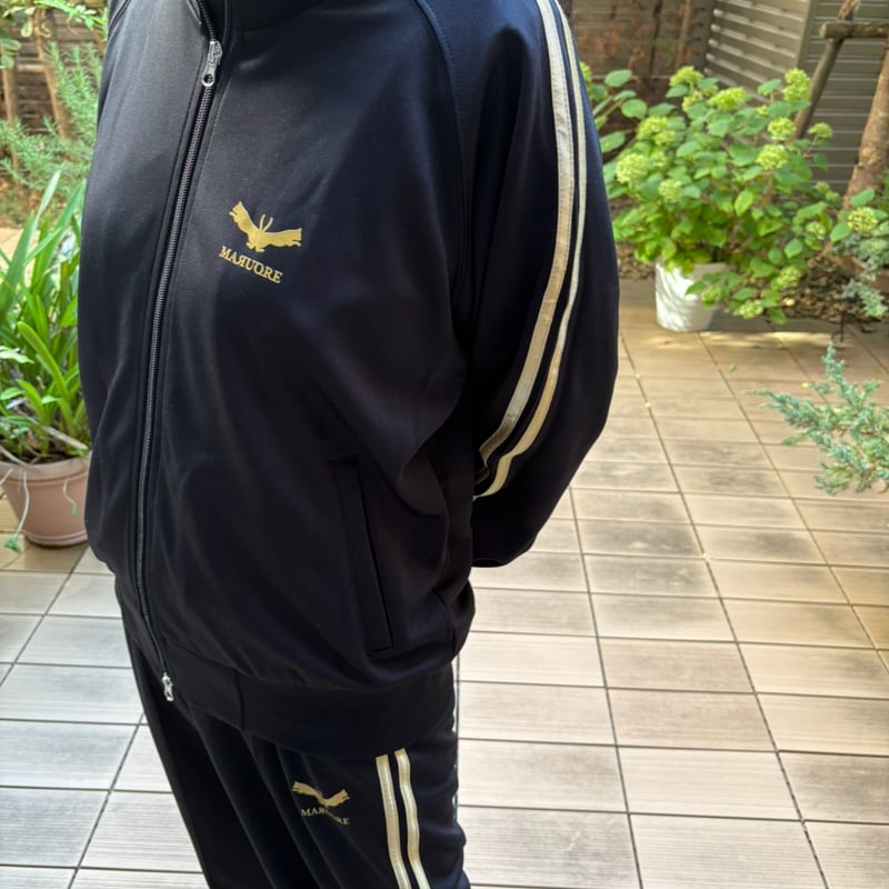 【美品】【48】MARK&LONA 総柄 ドクロ ジャージ ジャケット 美品】【48】MARK&LONA 総柄 ドクロ ジャージ ジャケット