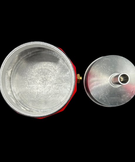 コーヒーメーカー ポット アルミ モカ エスプレッソ レッド 珈琲 昭和 レトロ 雑貨 アンティーク