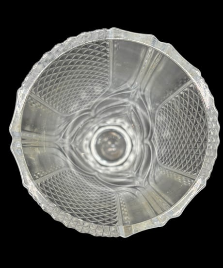 フランス製 クリスタルダルク 花瓶 クリスタル 硝子 切子 カットガラス フラワーベース 古美術 レトロ アンティーク