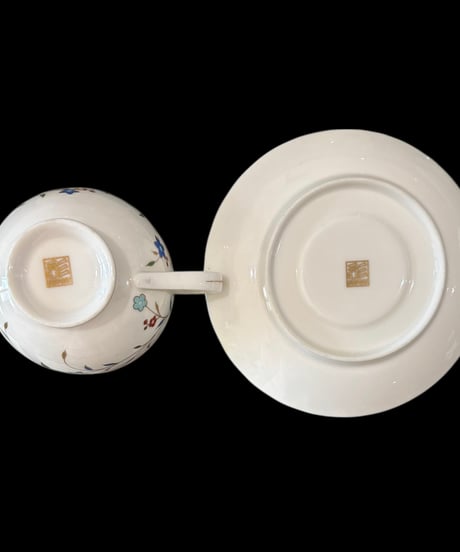 【3客揃】 彩 IRODORI カップ&ソーサー 花柄 マグカップ 紅茶 コーヒー カップ 器 茶器 昭和 レトロ アンティーク