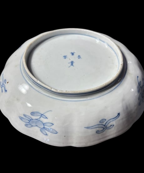 明治時代 古伊万里 金彩 赤絵 牡丹草花文図 大皿 冨貴長春 取り皿 飾り皿 和食器 陶器 骨董品 アンティーク