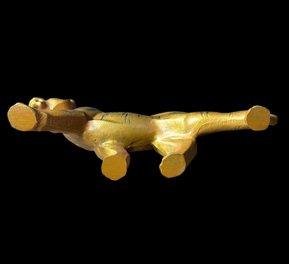 金物の虎と竹の組み合わせ、鋳物、金属工芸、置物、骨董、アンティーク、インテリア 青銅 ウェン王子と虎 12y812 やかん 銅瓶 骨董品 縁起物 中国