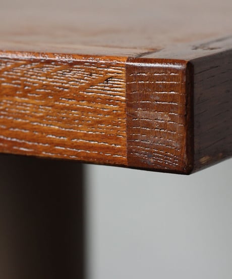 オークテーブル 鉄脚 インテリア 家具 OAK TABLE w/VINTAGE IRON LEG