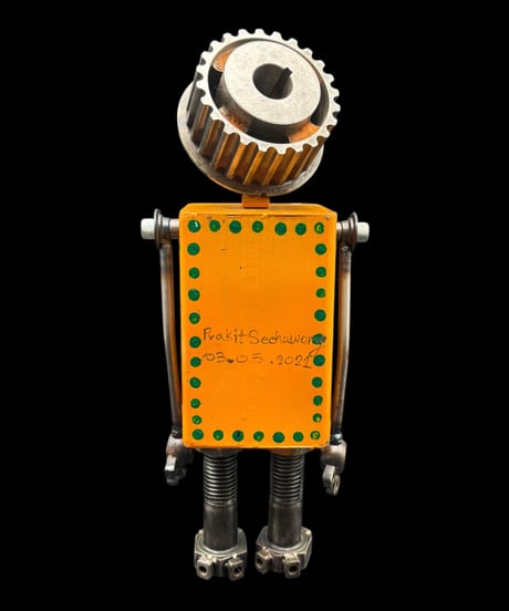 Prakit Seehawong ガジェット ロボット 置物 オブジェ ナット ネジ アート コレクション 骨董品 アンティーク