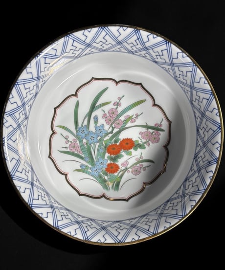 古伊万里 有田焼 幸山窯 菓子鉢 色絵 金彩 大鉢 取り皿 飾り皿 和食器 陶器 骨董品 アンティーク