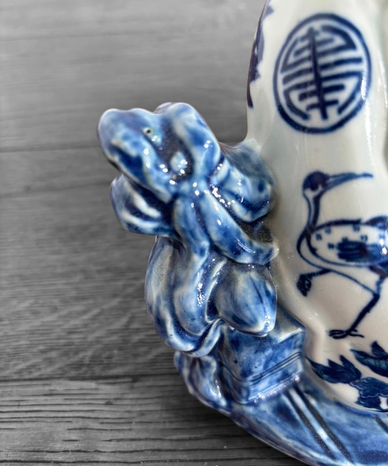 ♦希少！三田青磁 布袋 置物 七福神 江戸時代 古玩 古美術 美術品 骨董品 ♢希少！三田青磁 布袋 置物 七福神 江戸時代 古玩 古美術 美術