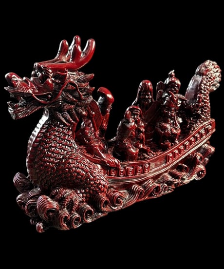 七福神 龍船 金運 大黒 恵比寿 布袋 弁財天 毘沙門天 福禄寿 開運 縁起物 商売繁盛 インテリア 置物 オブジェ 骨董品 アンティーク
