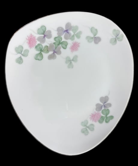 【4客揃】URARA YAMAKA カップ&ソーサー クローバー マグカップ 紅茶 コーヒー カップ 茶器 昭和 レトロ アンティーク