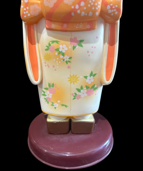 【レア品】ペコちゃん 不二家 首振り人形 着物 インテリア コレクション 置物 オブジェ 非売品 骨董品 アンティーク