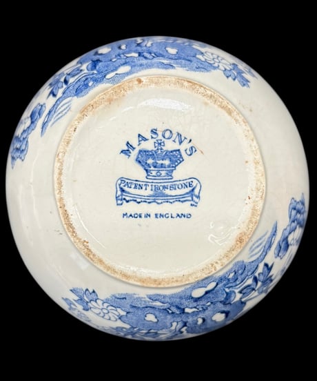 イギリス製 MASON'S メイソン 紅茶壺 キャニスター 丸壺 陶器 ヴィンテージ 骨董品 アンティーク