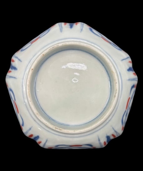 【3客セット】 古伊万里 錦手 隅切五角皿 金彩 色絵 小鉢 五角鉢 向付 和食器 陶器 骨董品 アンティーク