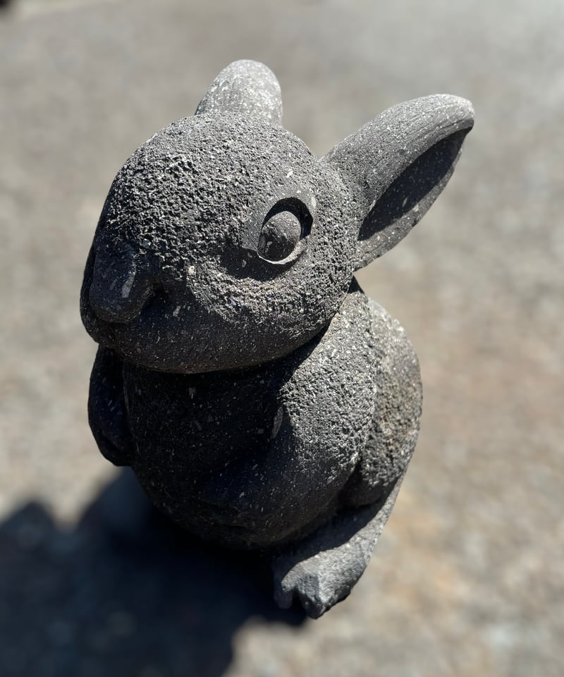 うさぎ ガーデンオブジェ 石置物 彫刻物 ウサギ 置物 雑貨 うさぎ ガーデンオブジェ 石置物 彫刻物 ウサギ 置物 雑貨