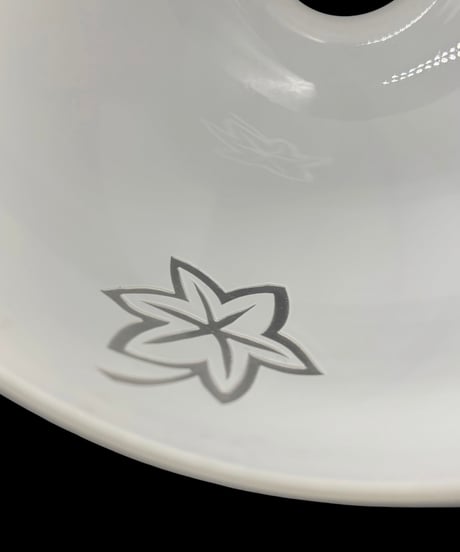 乳白 ランプシェード 紅葉 照明 電傘 雑貨 シェード カットガラス 昭和 レトロ 装飾品 インテリア アンティーク