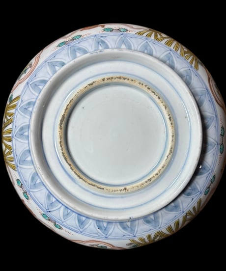 【現品限り!!】2組鉢 伊万里 獅子草花文図 金彩 赤絵 色絵 鉢 丸皿 盛り皿 飾り皿 江戸 古伊万里 古美術 和食器 骨董品 アンティーク