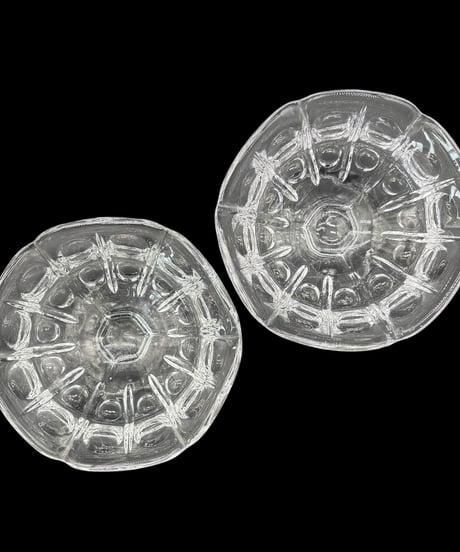 【2個セット】 純喫茶 レトログラス デザートグラス ガラス サンデー アイス クリスタル 食器 レトロ アンティーク