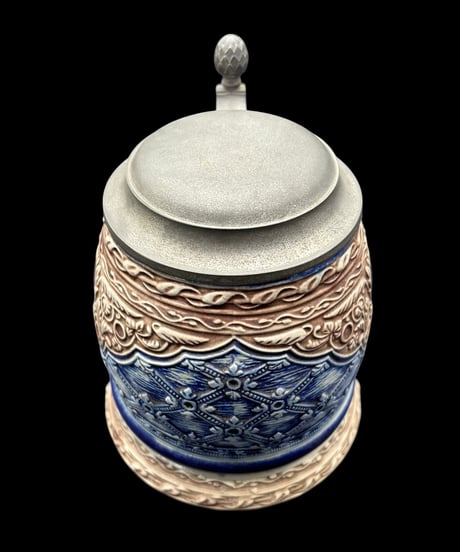 Goebel ゲーベル社 ドイツ製 ハンドメイド ビアマグ 蓋付き ドイツビール ジョッキ 陶器製 ヴィンテージ アンティーク