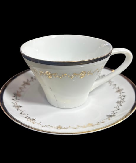 【6客揃】 GOLD CHINA JAPAN カップ&ソーサー 金彩 マグカップ 紅茶 コーヒー カップ 茶器 昭和 レトロ アンティーク