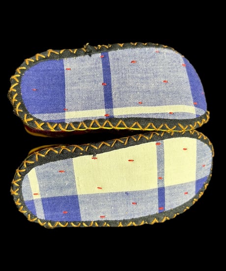 纏足の靴 [レッド] 中国雑貨 布靴 子供靴 刺繍靴 靴 中国 布 刺繡 手作り キッズ インテリア アンティーク