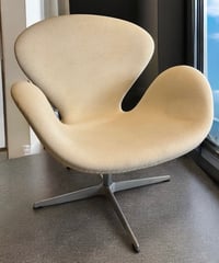 Fritz Hansen フリッツハンセン The SWAN スワンチェア ホワイト 北欧 一人掛け ラウンジチェア ソファ 椅子 チェア アンティーク